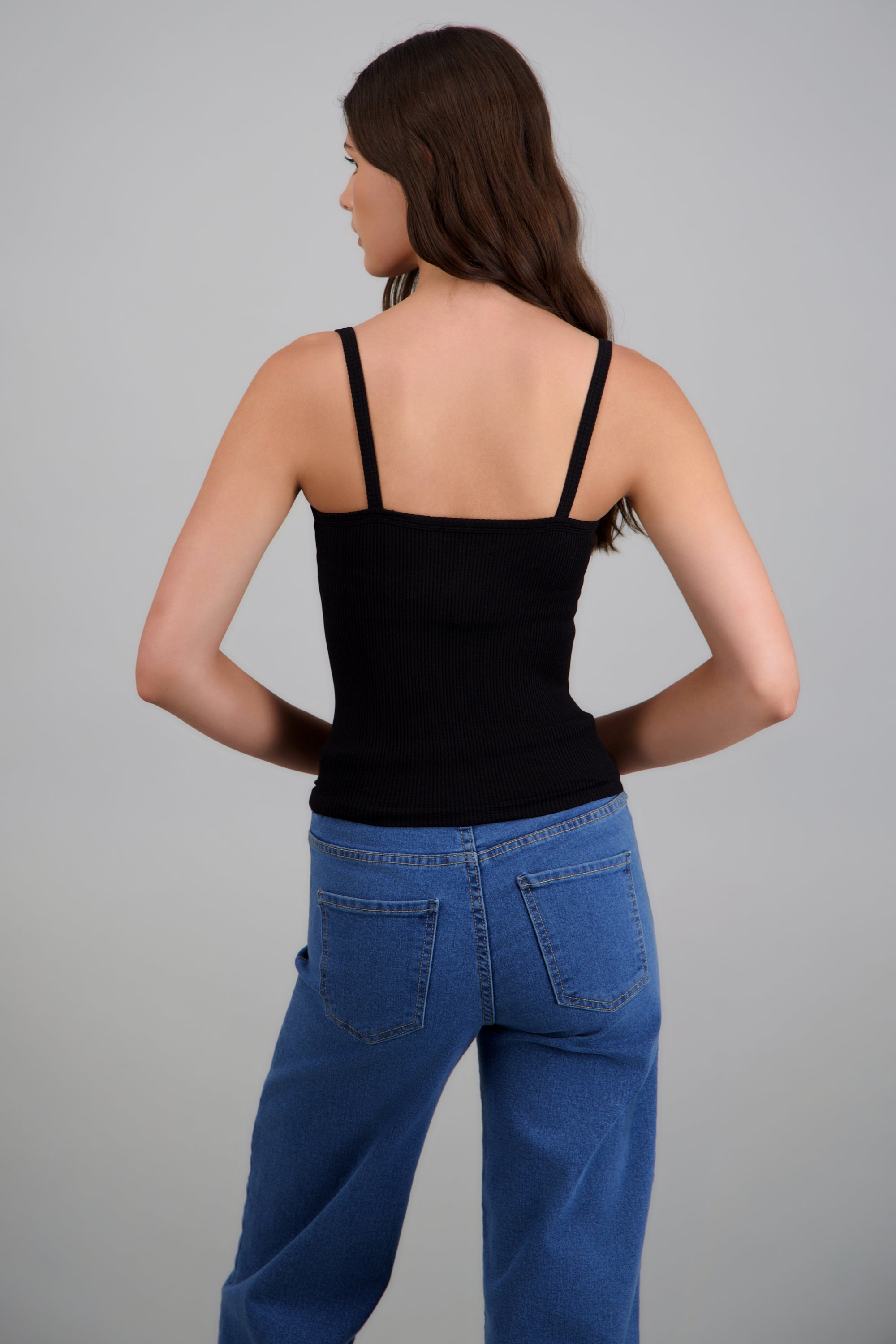 Top tirantes seamless NEGRO