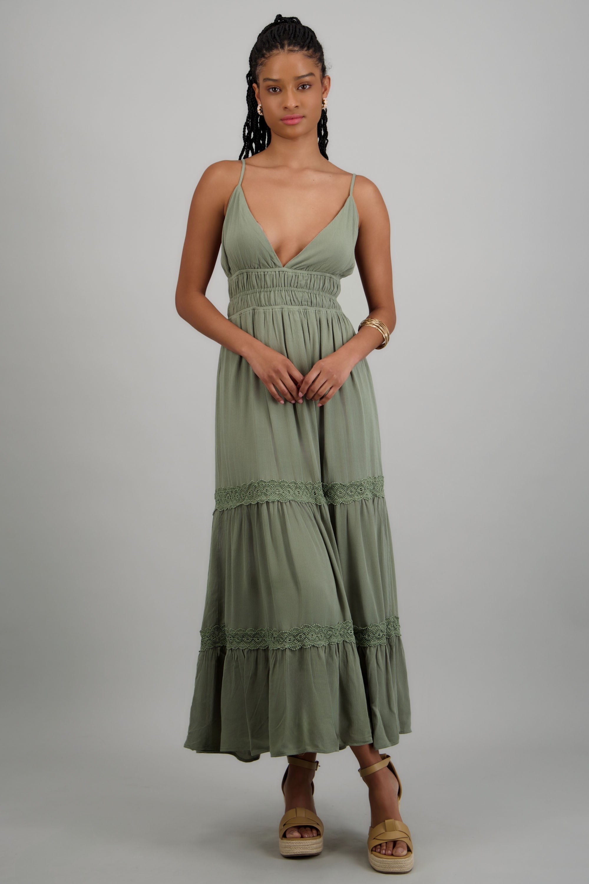 Vestido liso maxi SAGE