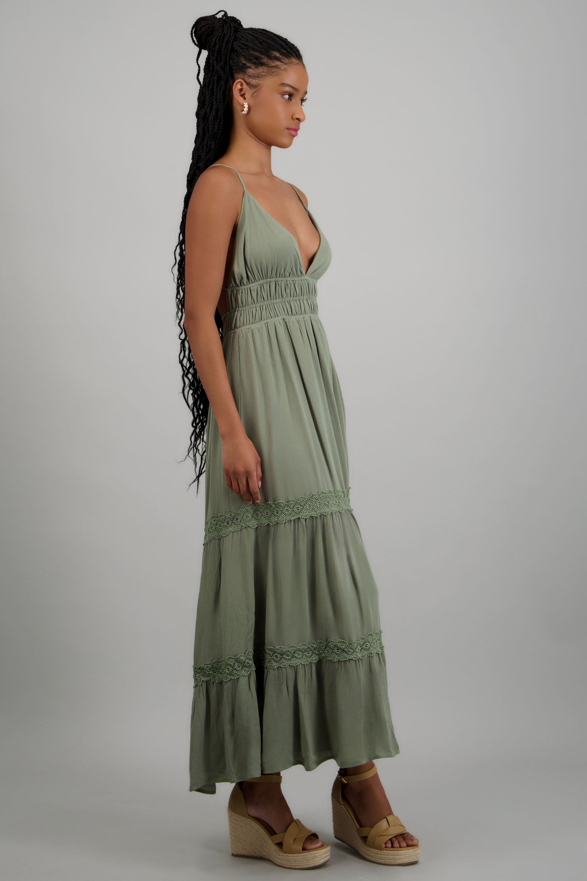 Vestido liso maxi SAGE