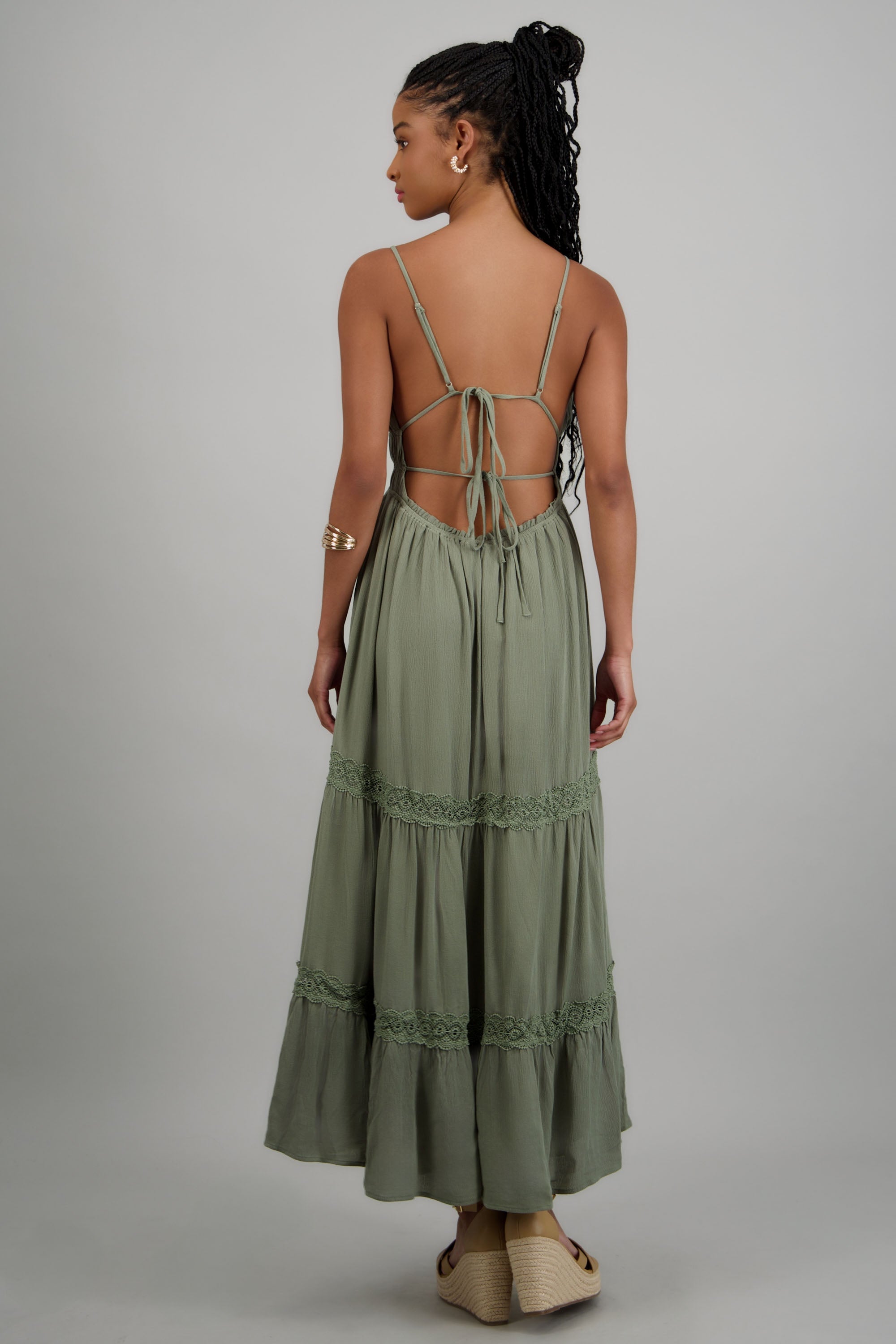 Vestido liso maxi SAGE
