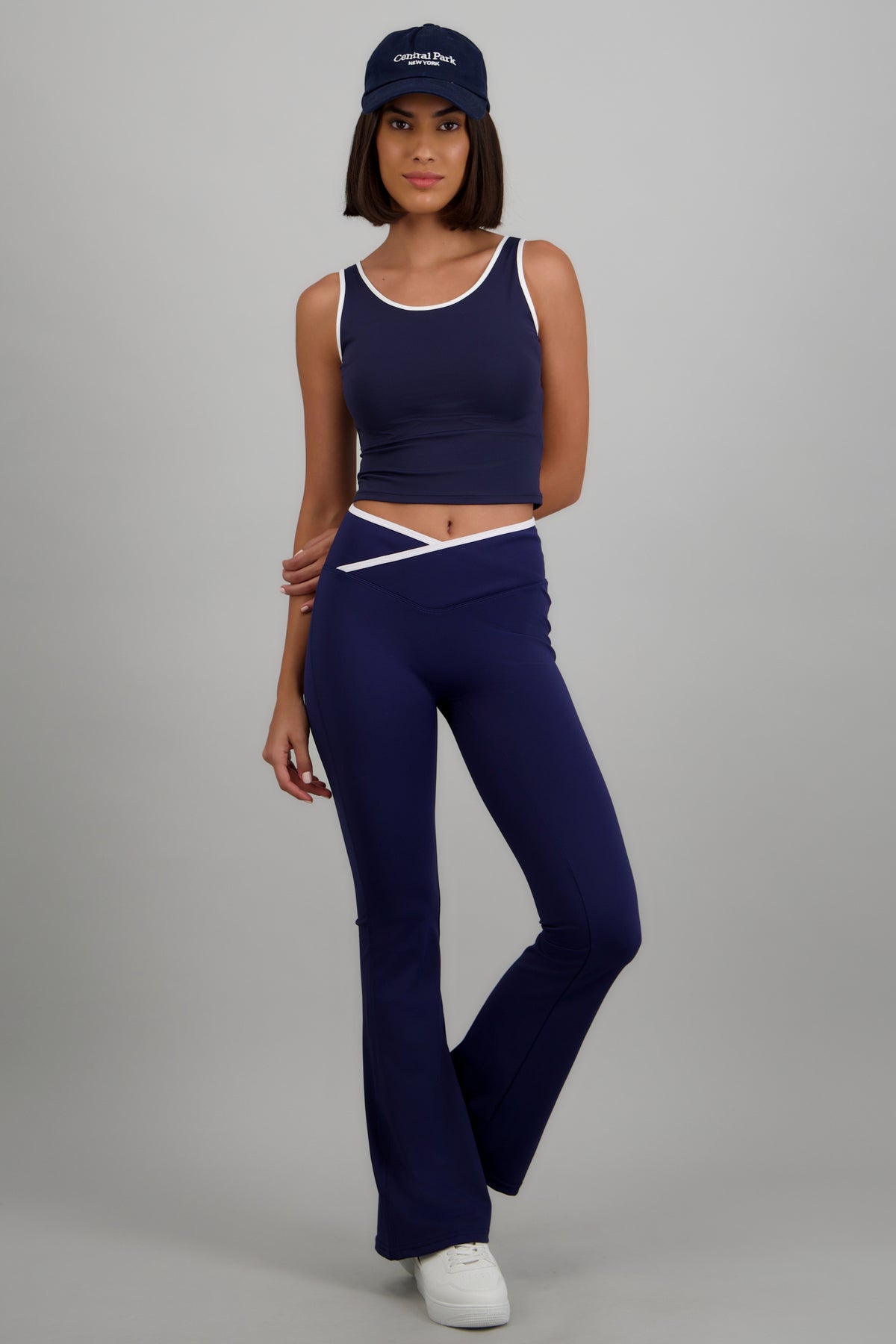 Leggings detalle contraste con cruce MARINO COMBO