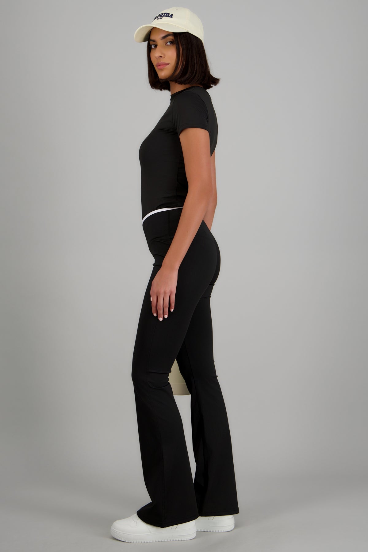Leggings detalle contraste con cruce NEGRO COMBO