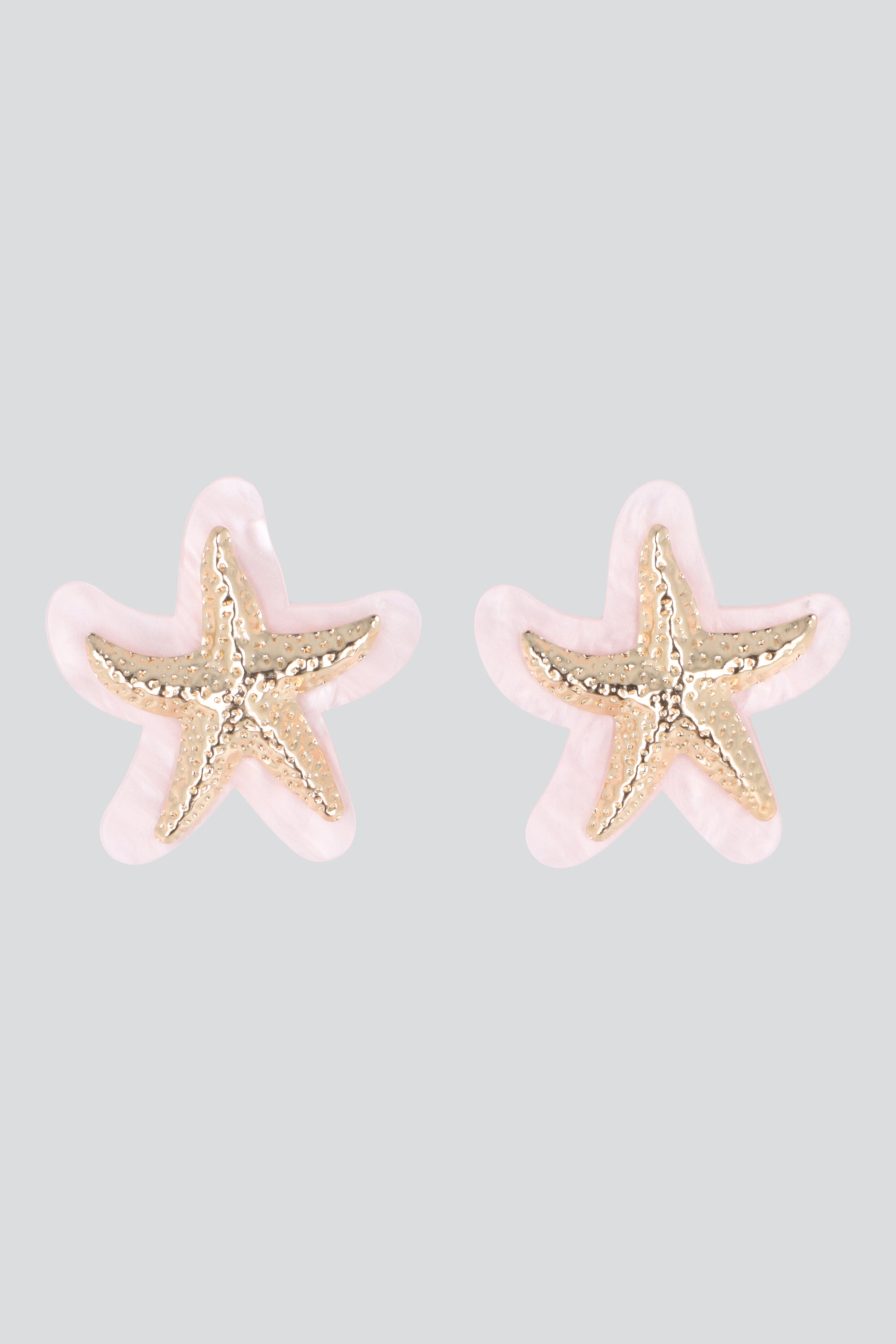 ARETES ESTRELLA MAR ORILLA CAREY PALO DE ROSA