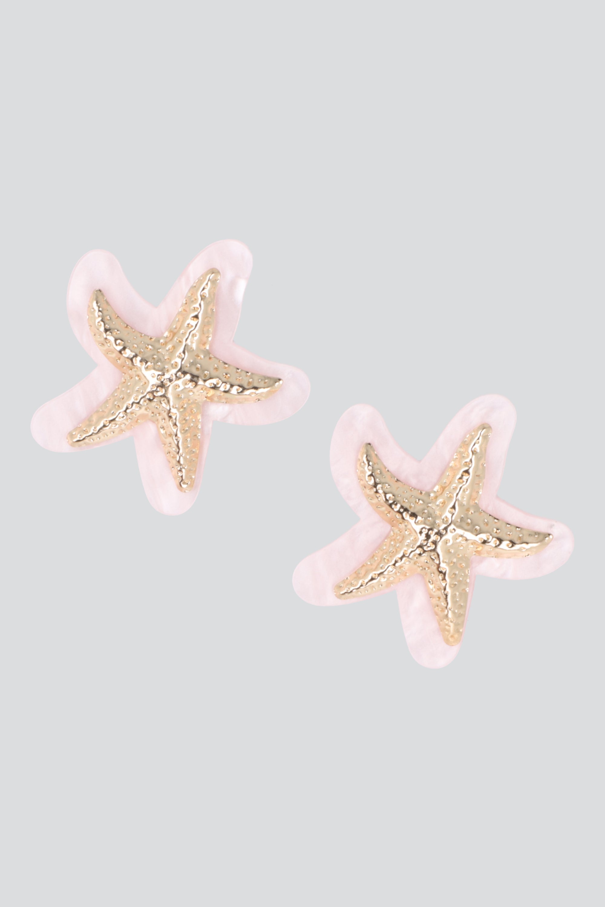 ARETES ESTRELLA MAR ORILLA CAREY PALO DE ROSA