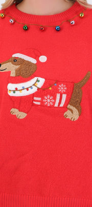 Suéter navidad perrito