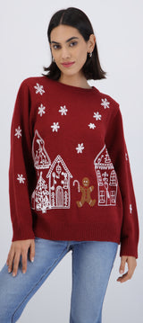Sueter navidad casitas