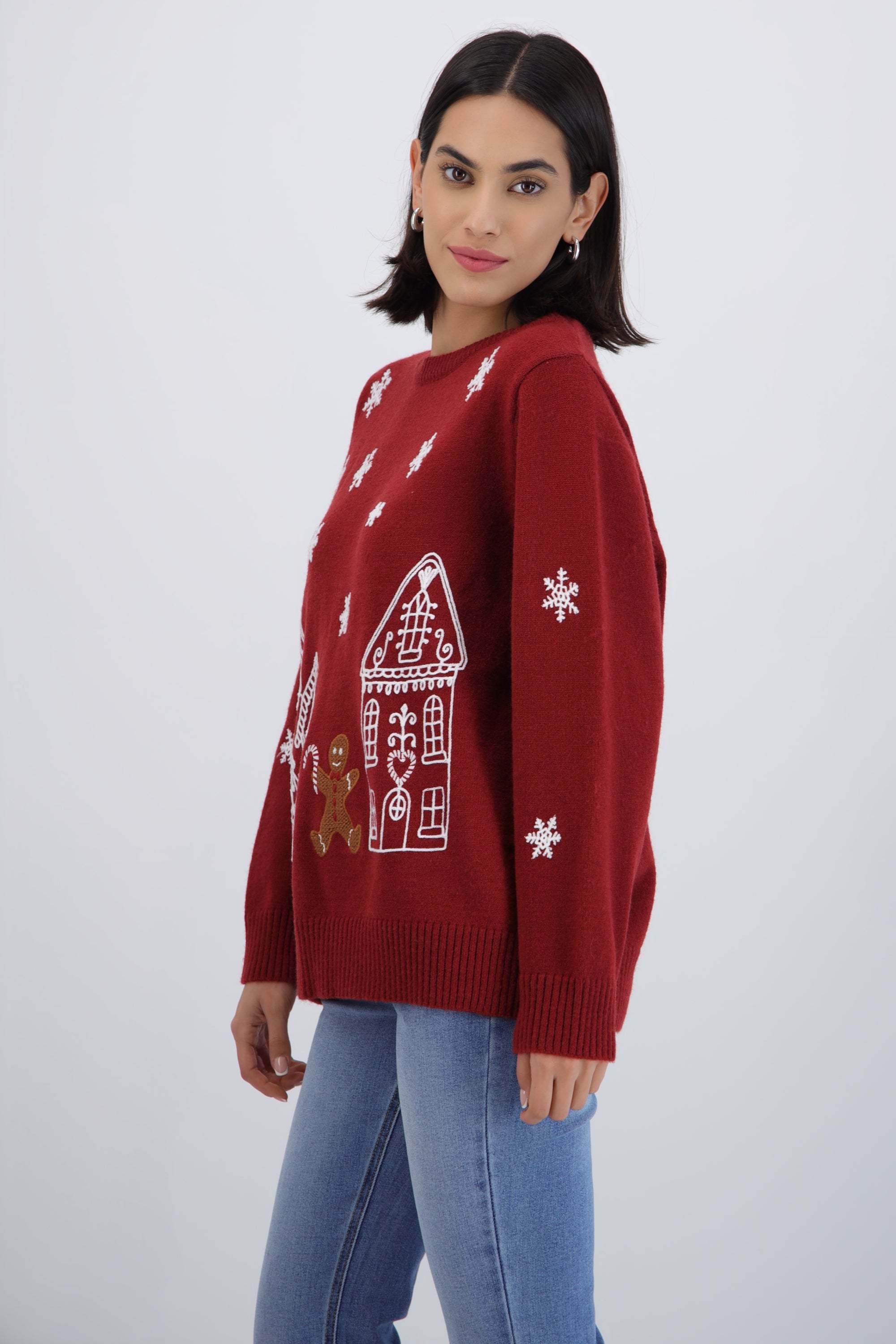 Sueter navidad casitas