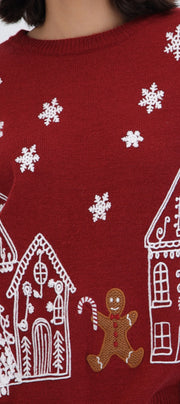 Sueter navidad casitas