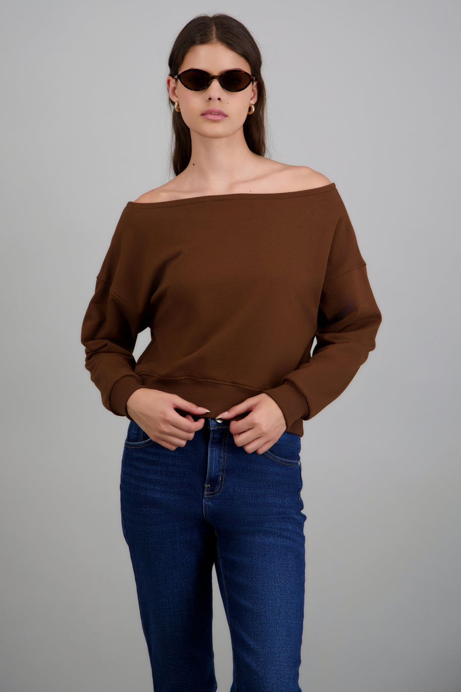 Sudadera off shoulder