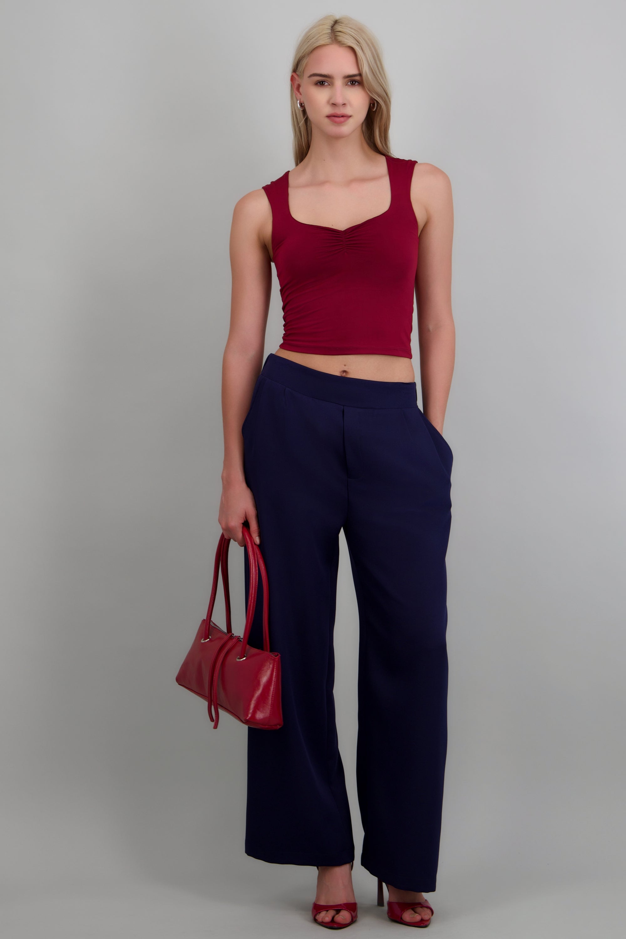 Pantalon pinzas resorte MARINO