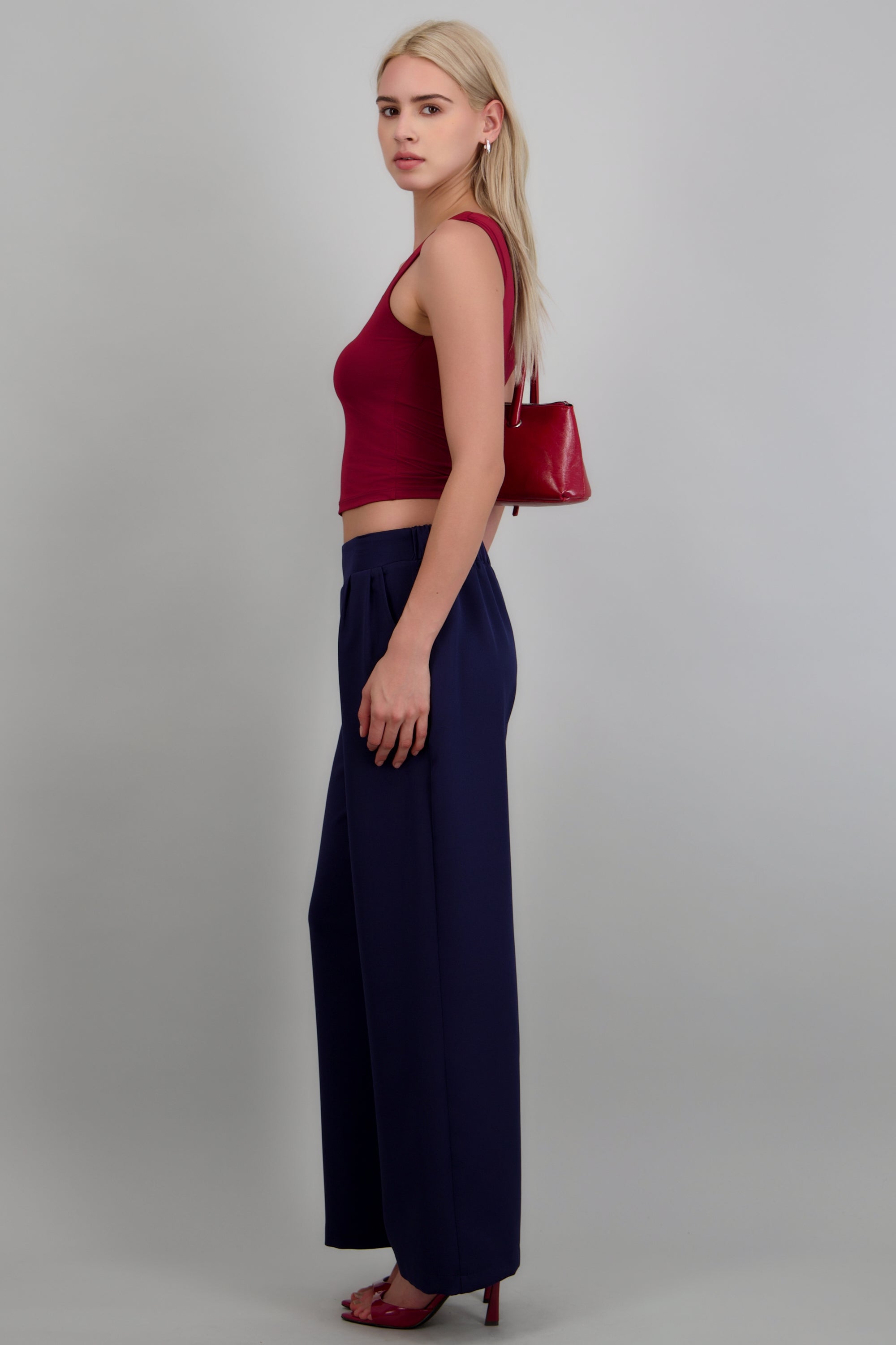 Pantalon pinzas resorte MARINO