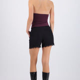 Short sastreado detalle encaje