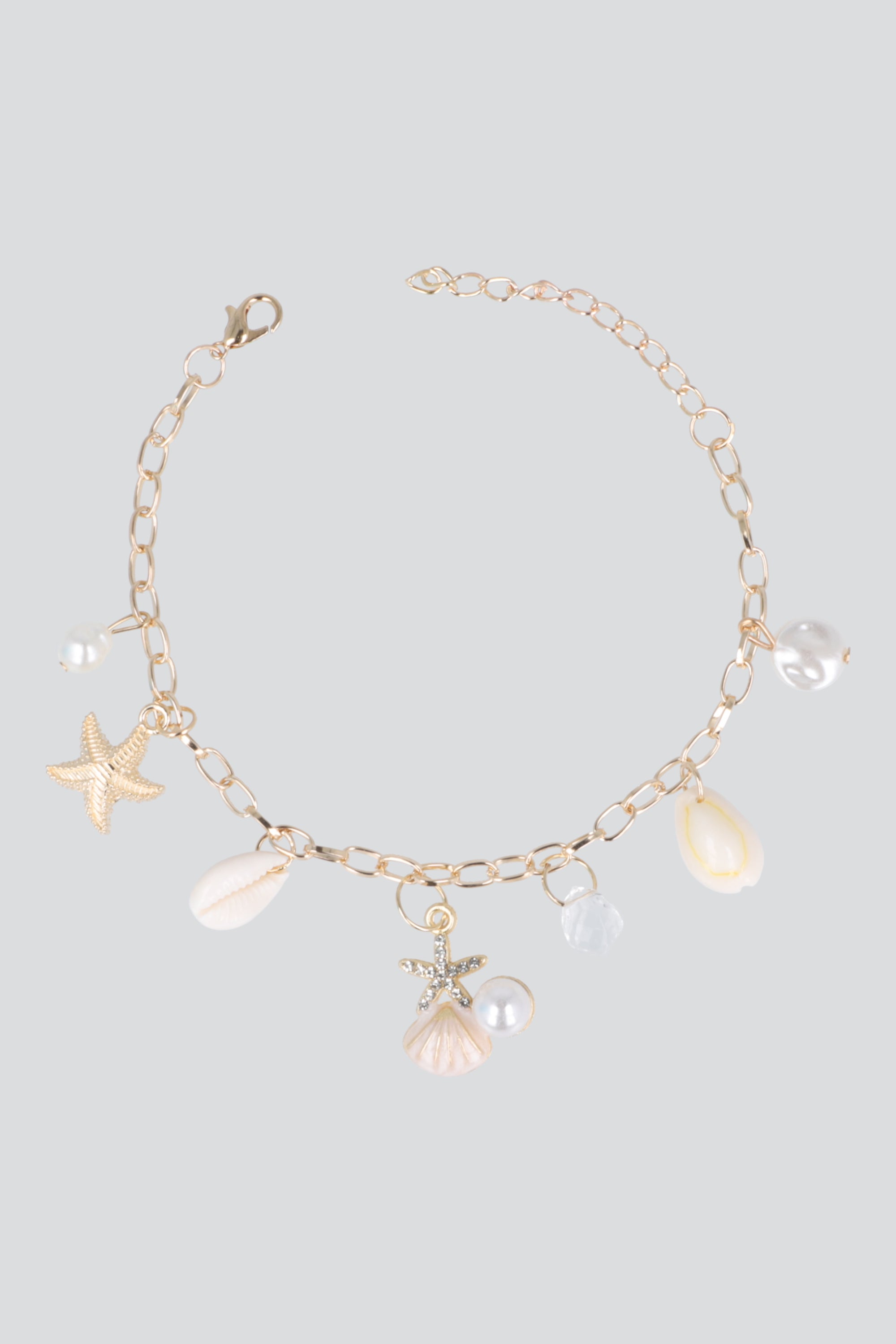 PULSERA CHARMS MAR ORO