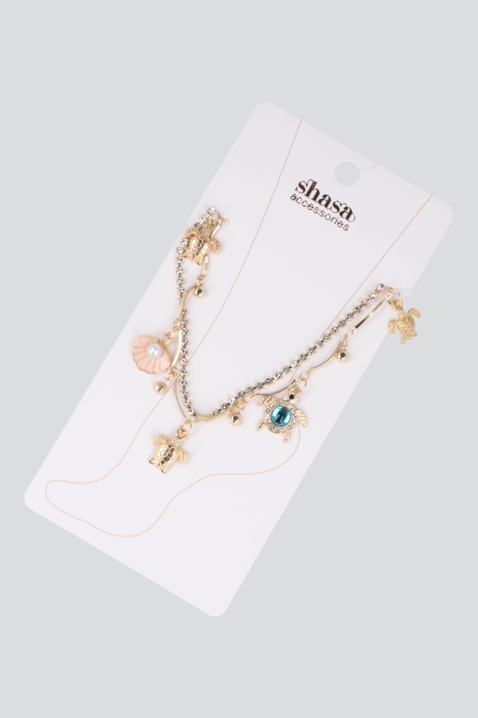 ANKLET CHARMS TORTUGA ORO