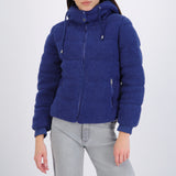 Puffer sherpa con gorro