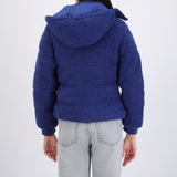 Puffer sherpa con gorro