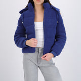 Puffer sherpa con gorro