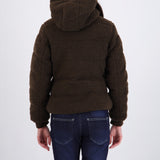 Puffer sherpa con gorro