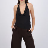 Blusa halter lisa detalle espalda