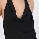 Blusa halter lisa detalle espalda