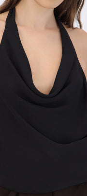 Blusa halter lisa detalle espalda