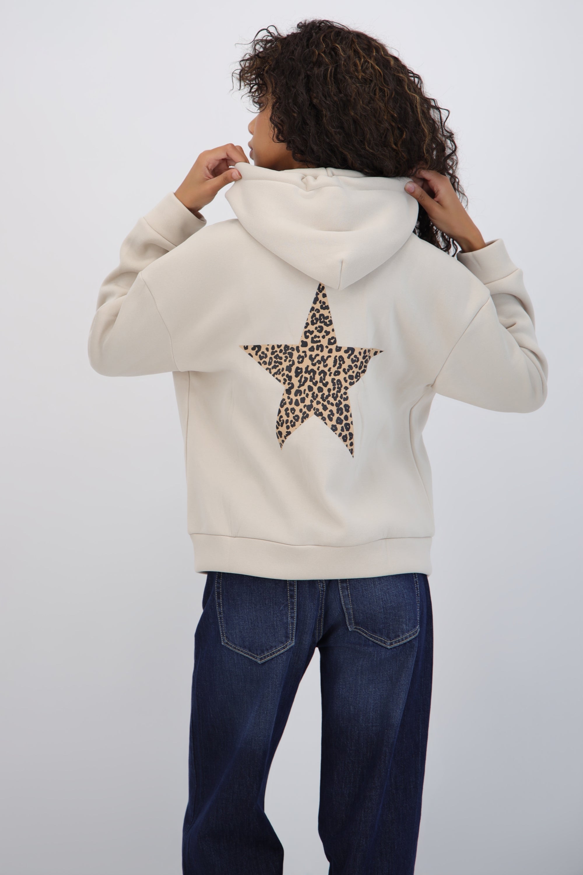 Chamarra estampado estrella animal print
