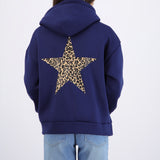 Chamarra estampado estrella animal print