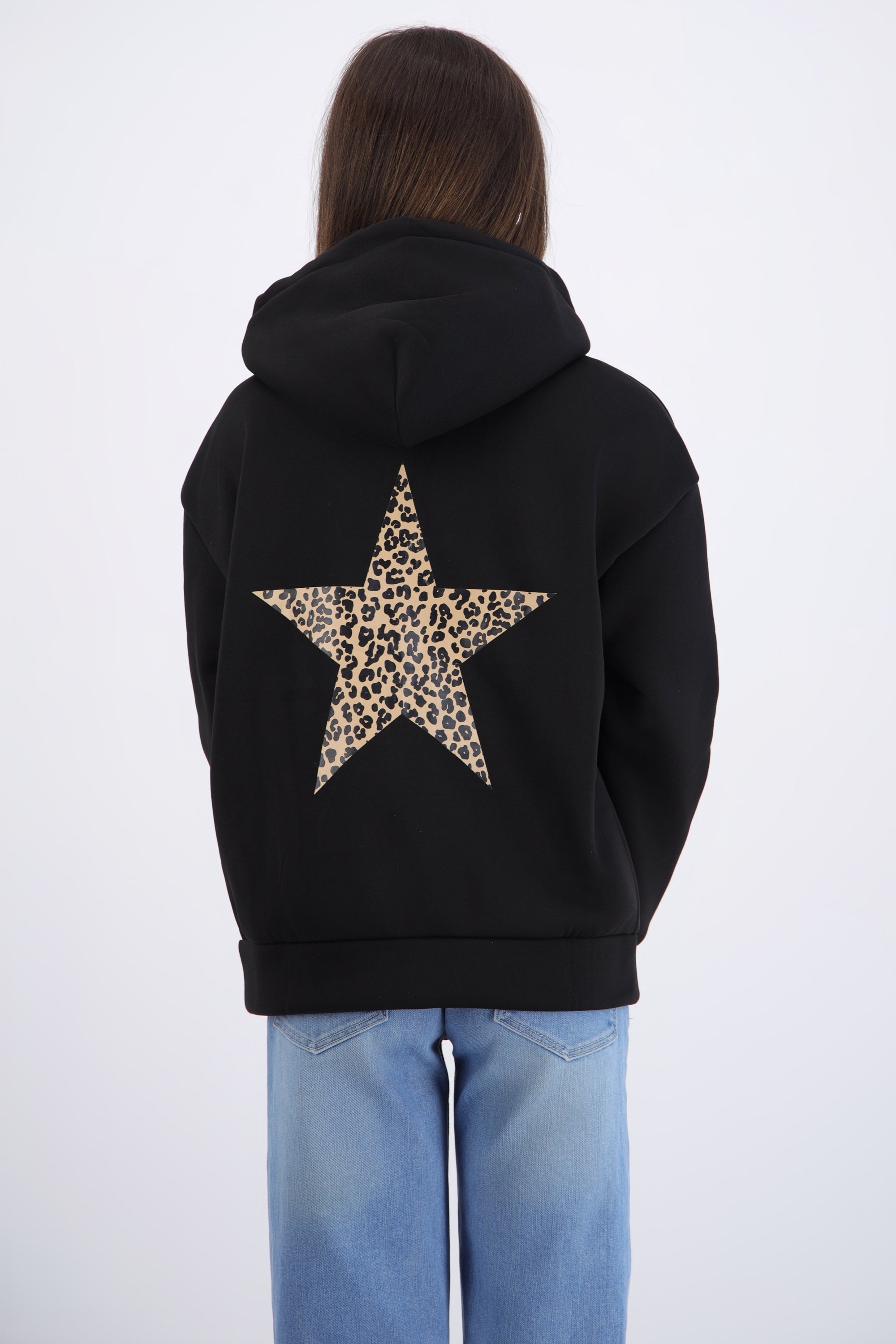 Chamarra estampado estrella animal print