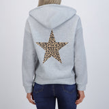 Chamarra estampado estrella animal print