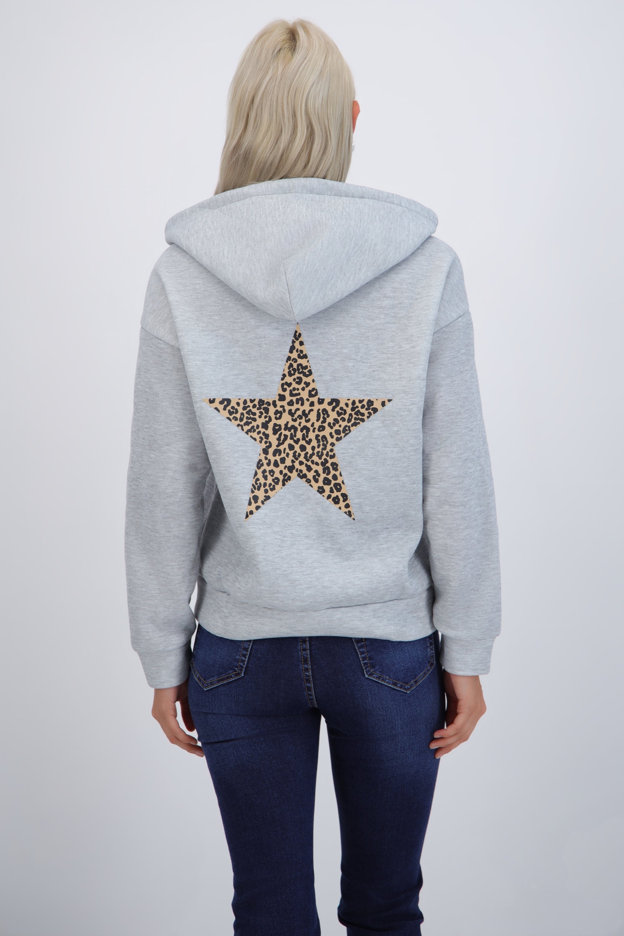 Chamarra estampado estrella animal print