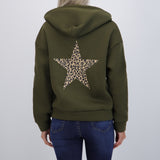 Chamarra estampado estrella animal print