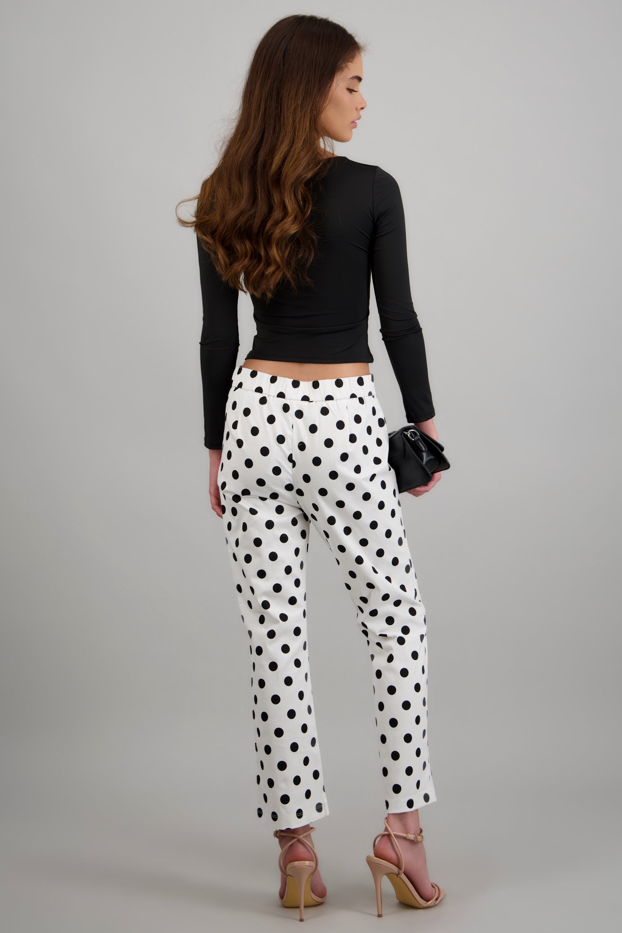 Pantalones polka dots BLANCO COMBO