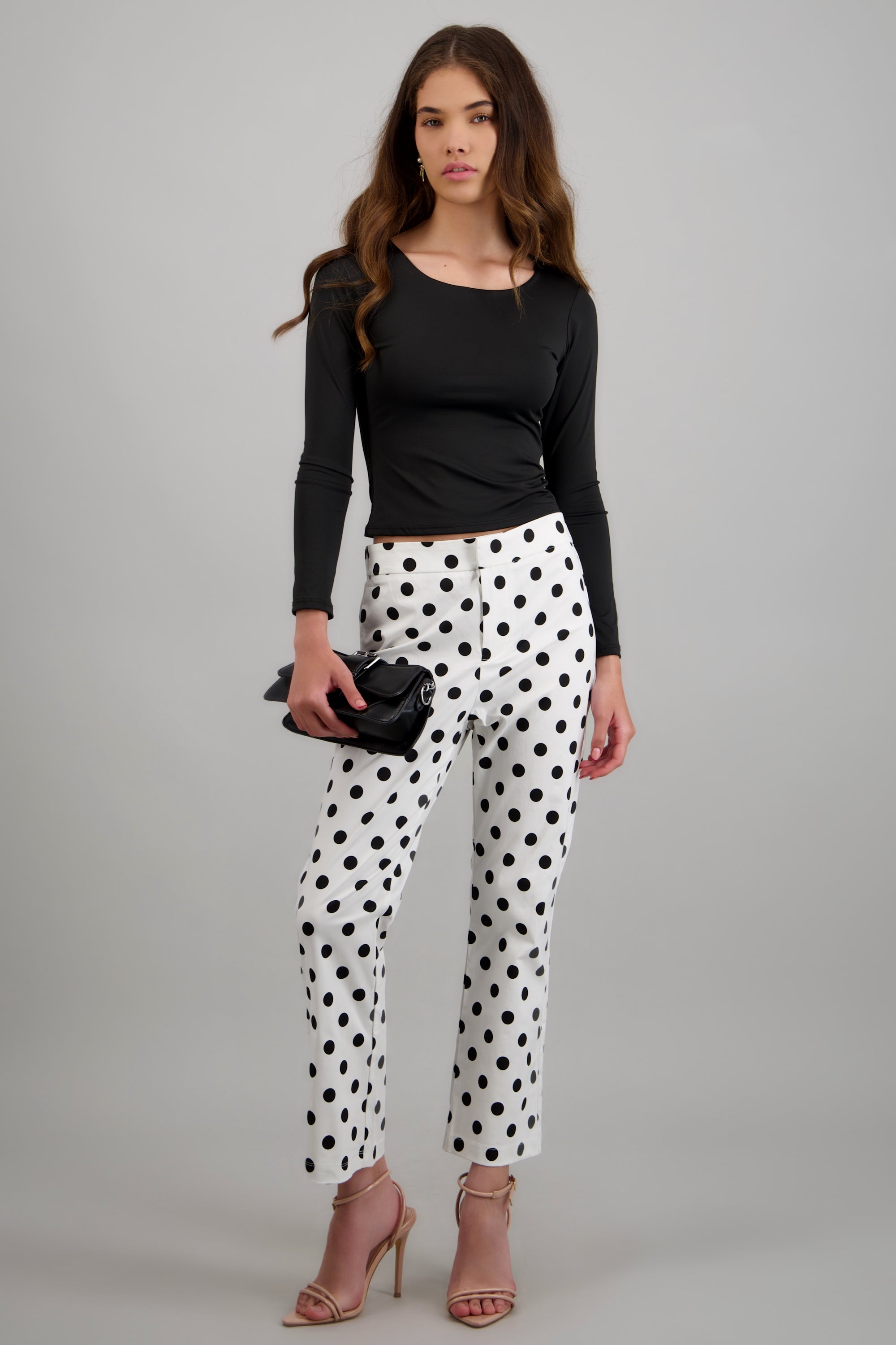 Pantalones polka dots BLANCO COMBO