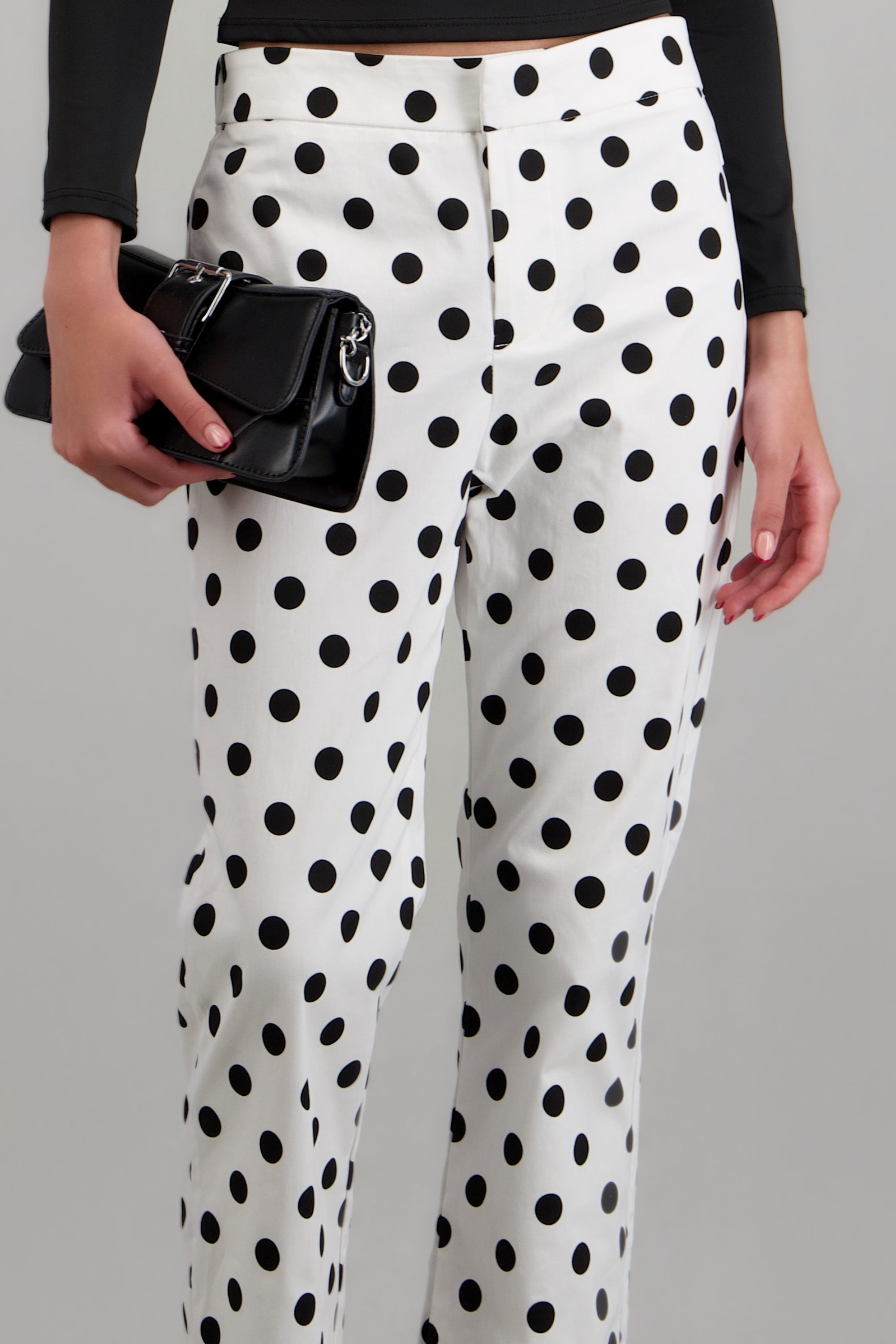 Pantalones polka dots BLANCO COMBO