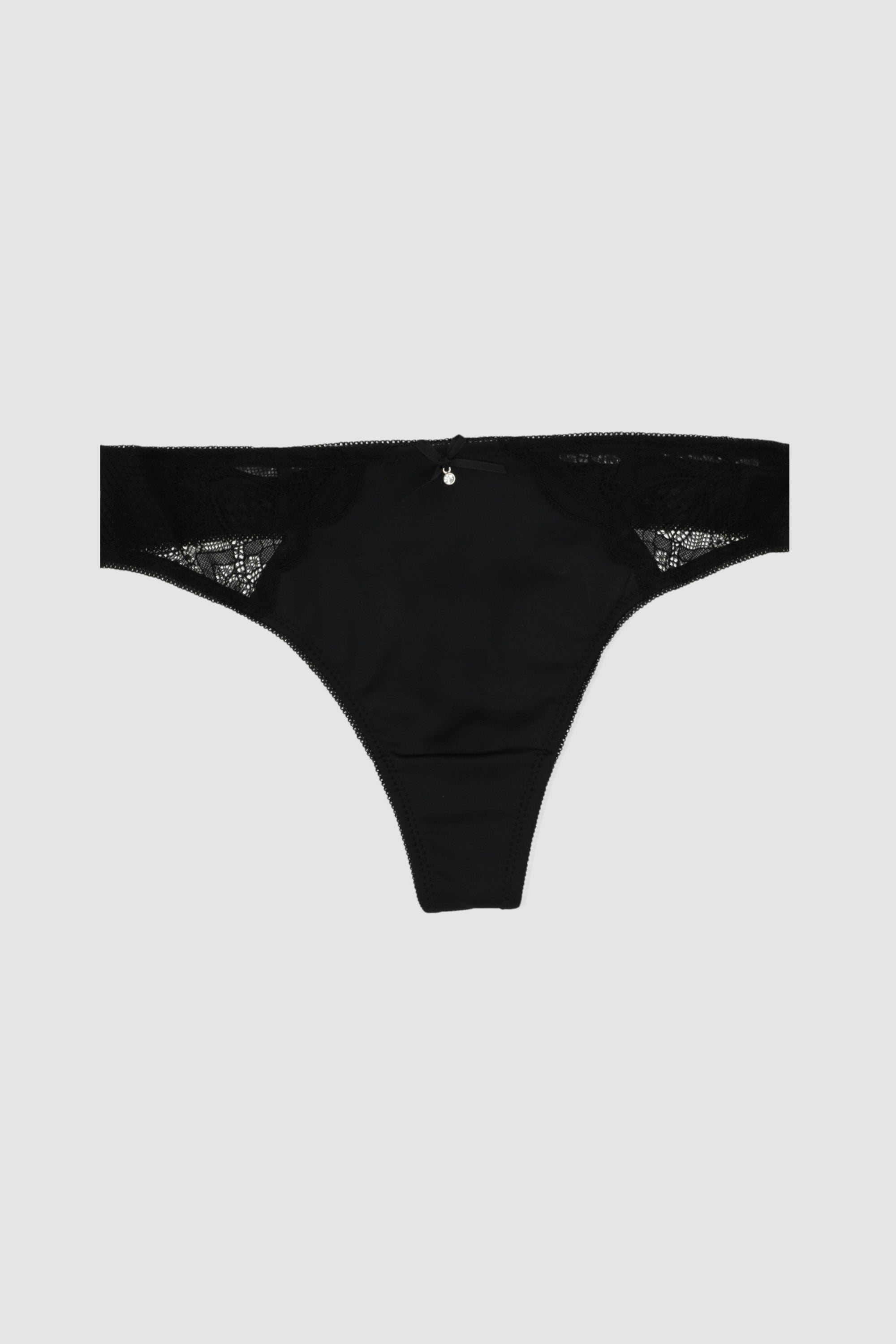 Tanga satinada dije NEGRO