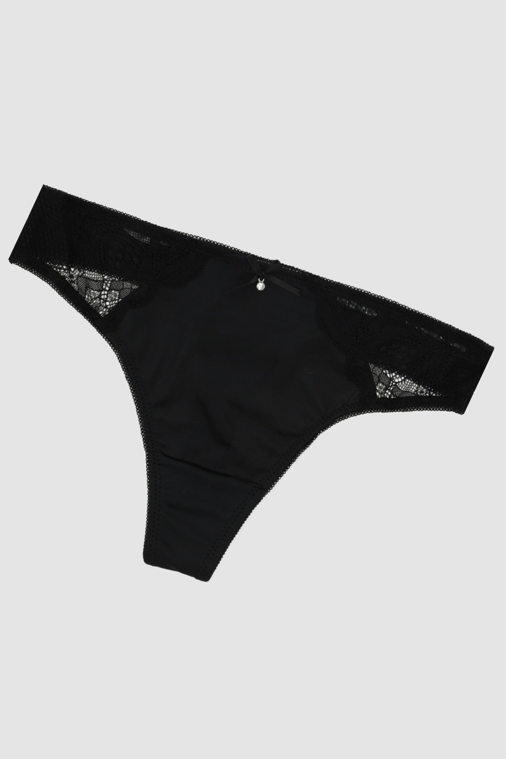 Tanga satinada dije NEGRO