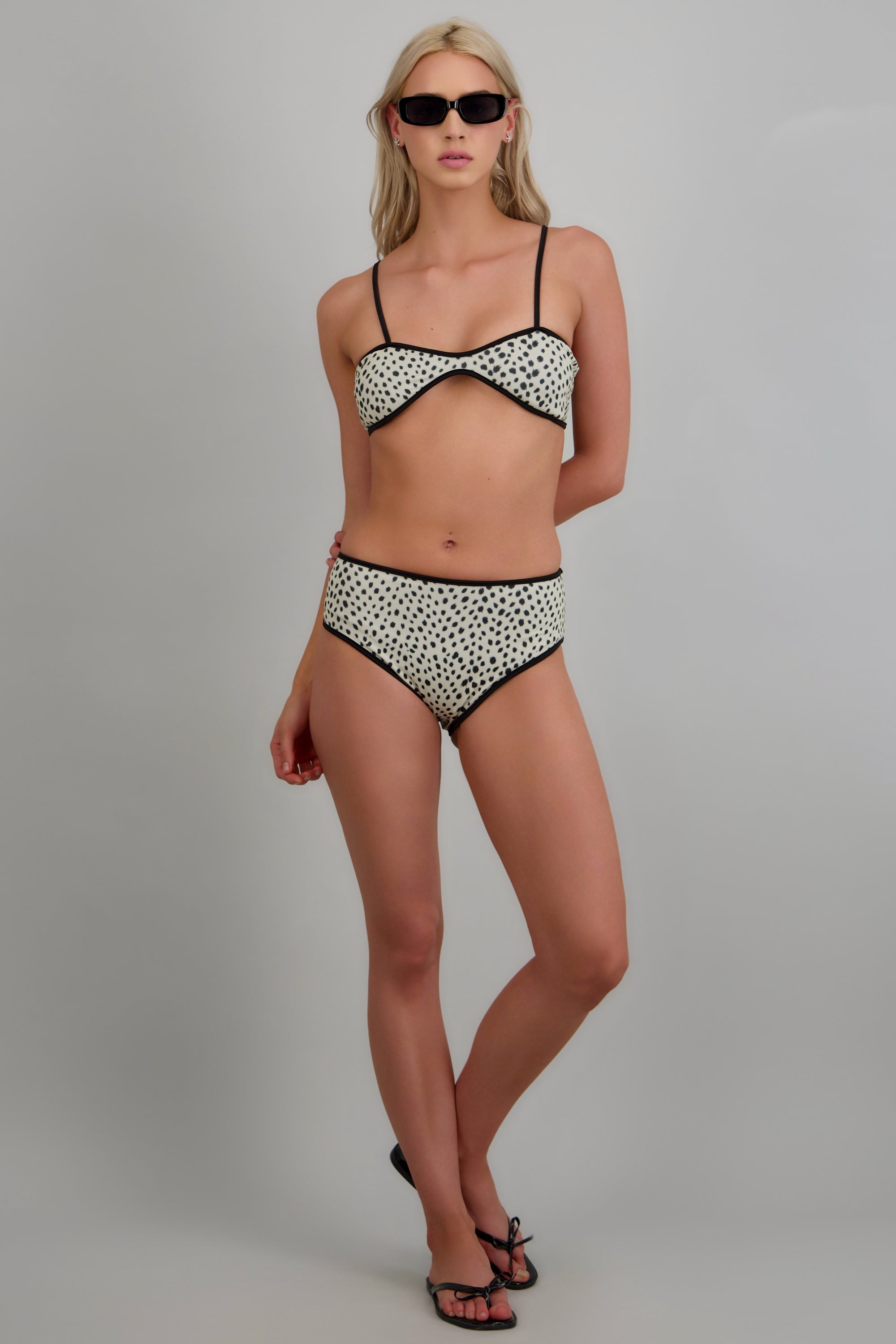 Bikini aimal print HUESO COMBO