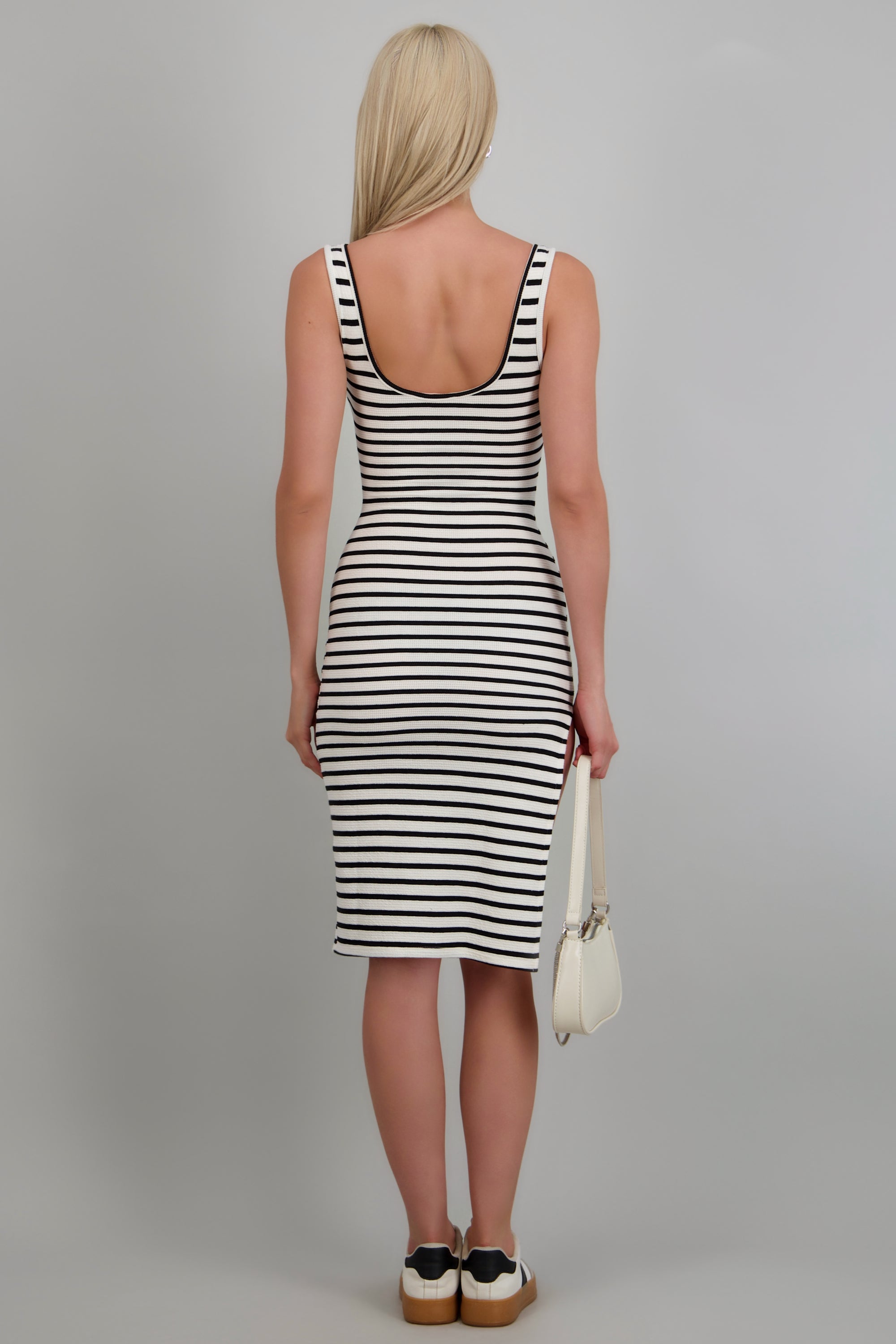 Vestido bodycon rayas BLANCO COMBO