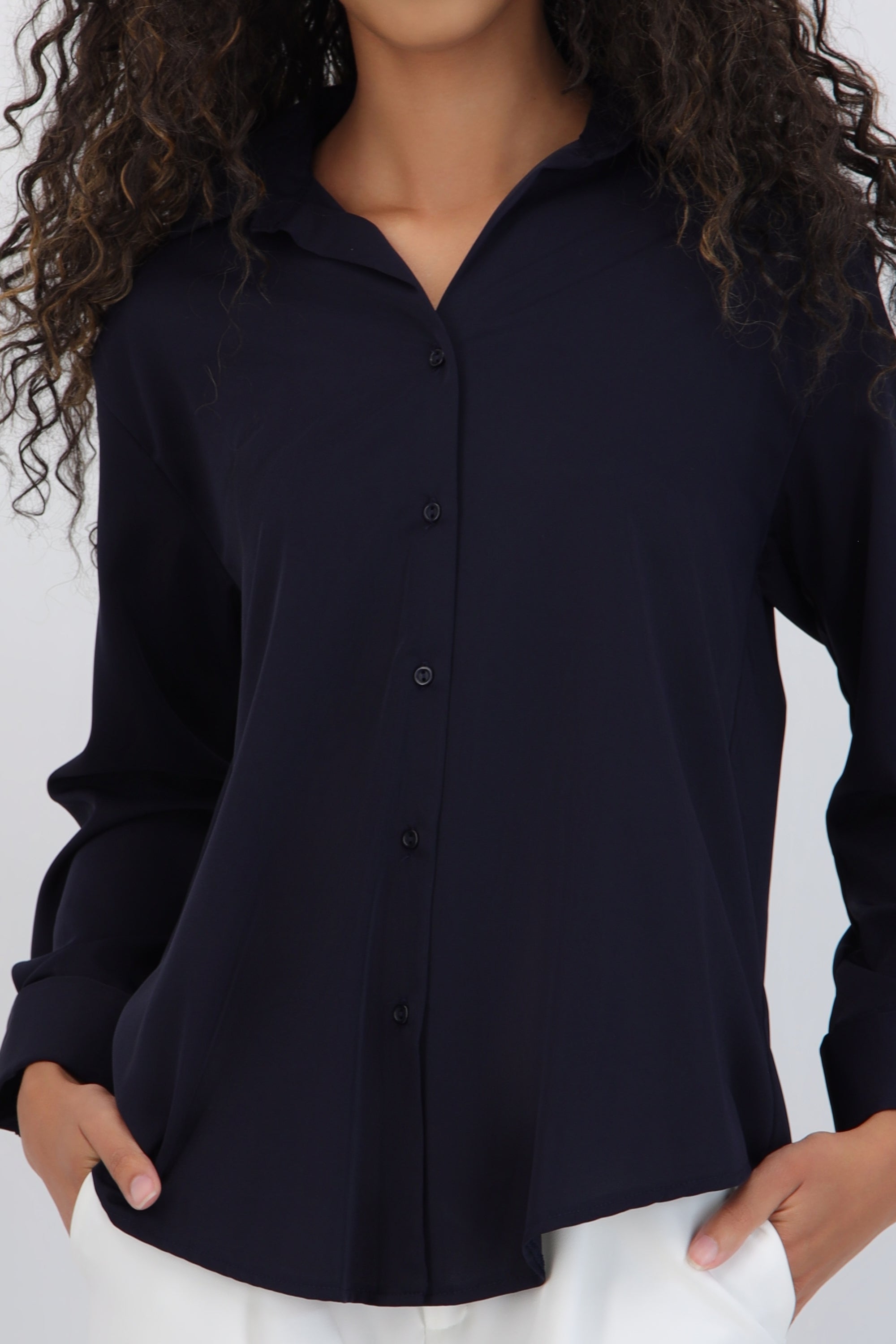 Camisa básica manga larga