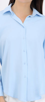 Camisa básica manga larga
