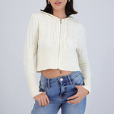 Sudadera tejido trenza