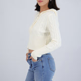 Sudadera tejido trenza