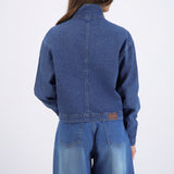Chamarras denim bolsas