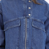 Chamarras denim bolsas