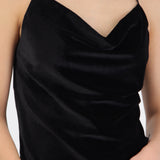 Blusa velvet detalle encaje