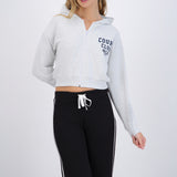 Sudadera crop estampado tenis