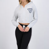 Sudadera crop estampado tenis