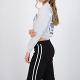 Sudadera crop estampado tenis
