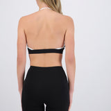 Top halter deportivo contraste