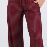 Pantalón pretina doble detalle rayas